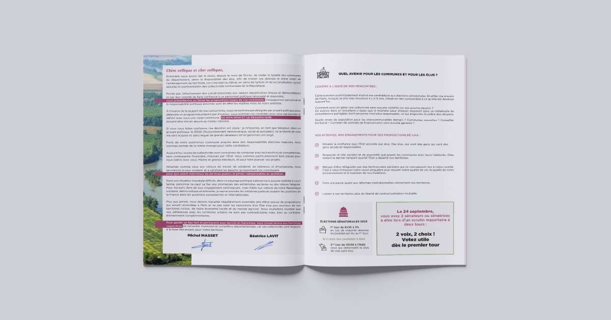 Michel-masset—lettre-senateur-graphisme - Communication digitale - Lot-et-Garonne - Anthony LAC - 1