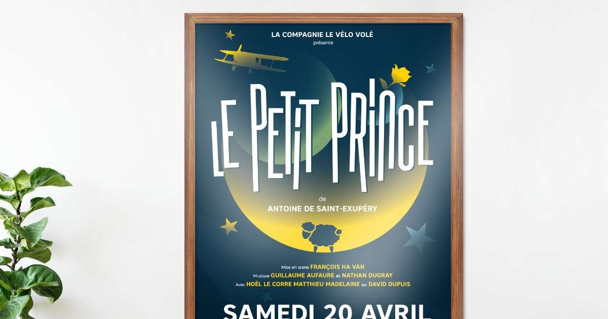 affiche-petit-prince-marmande-velo-vole - Communication digitale - Lot-et-Garonne - Anthony LAC