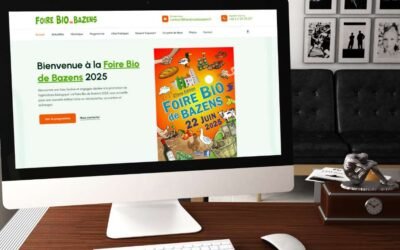 Foire Bio de Bazens — création d’un site web événementiel à Bazens