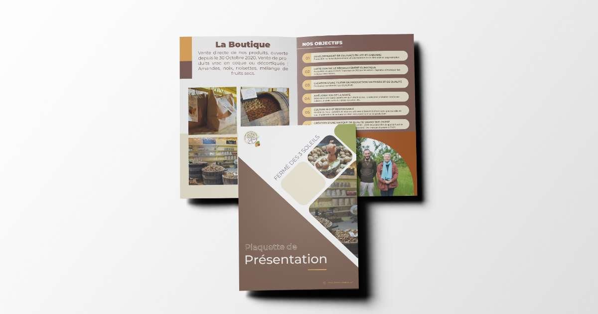 Plaquette-ferme—3-soleils-gontaud - Communication digitale - Lot-et-Garonne - Anthony LAC 3