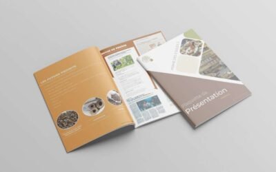 Plaquette commerciale bilingue à Gontaud