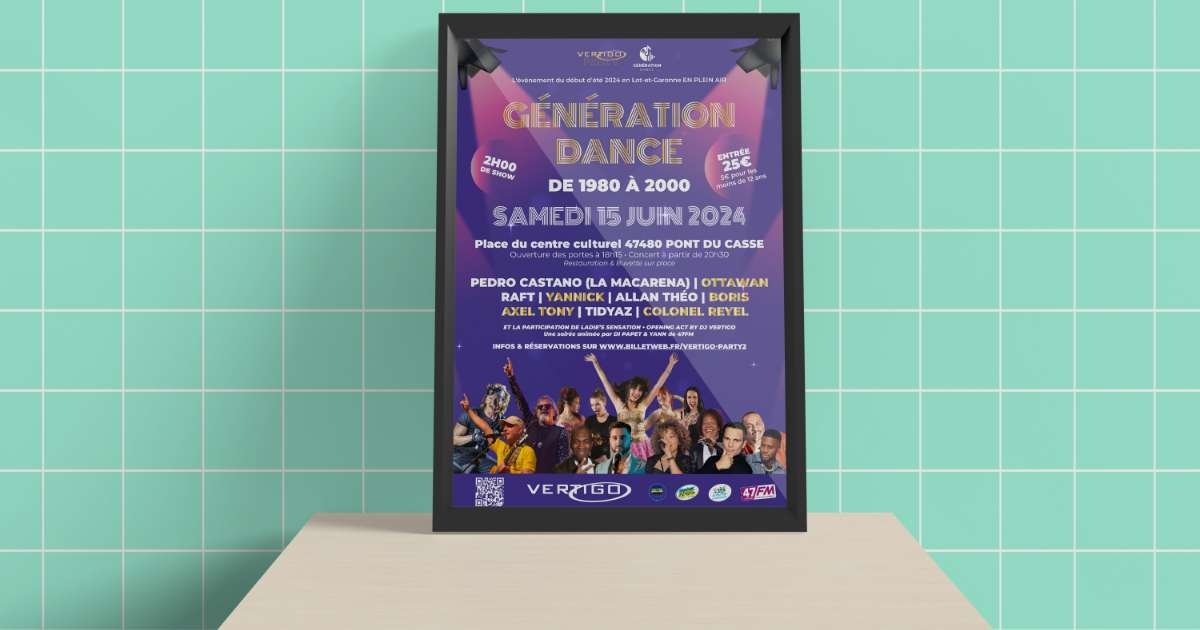 generation-dance-logo-affiche-agen - Communication digitale - Lot-et-Garonne - Anthony LAC - 1